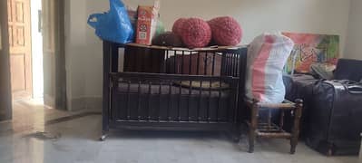 Solid Baby Cot for Sale in Good Condition
