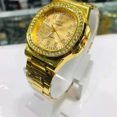 Gold Chain Branded Watch For Mens