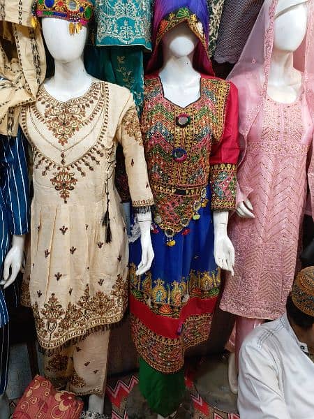 3pc stiched Afghani,Balochi suits are available in retail & wholesale. 6