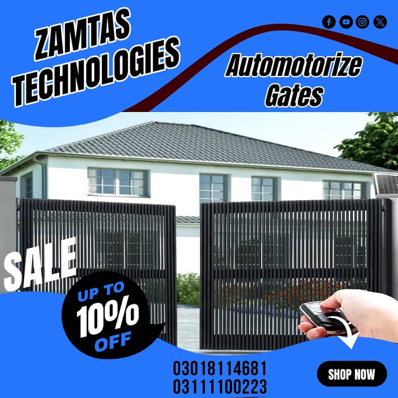 Automatic Swing-Sliding-Gate Motor Remote Opener Mobile Gate Controler 0
