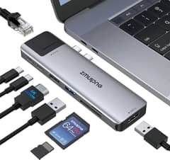 USB C Adapter, USB C Hub with 4K HDMI, USB 3.0, USB 2.0, Ethernet LAN