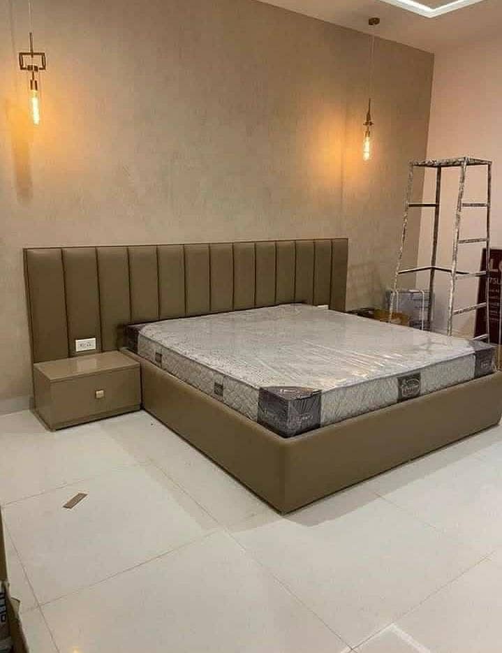double bed set, sheesham wood bed set, king size bed set, complete set 1