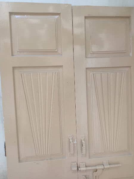 wooden 2 double door Pakistani kael 0