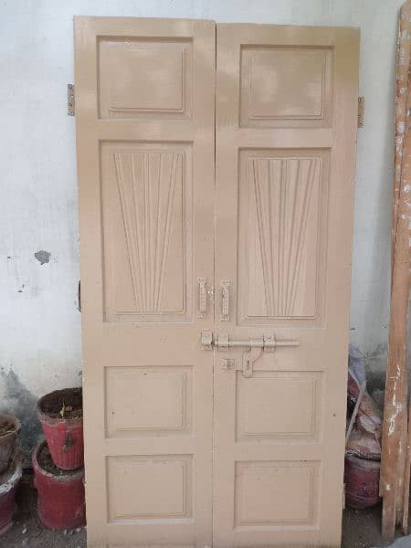 wooden double door Pakistani kael 1