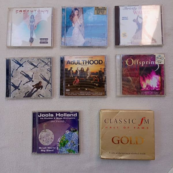 English audio Songs CDs Orginal 12