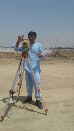 TotalStation with land survey party daily monthly bassis 03193307245 0
