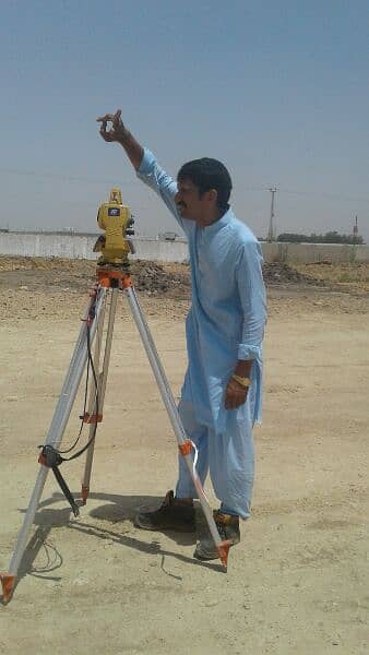 TotalStation with land survey party daily monthly bassis 03193307245 7