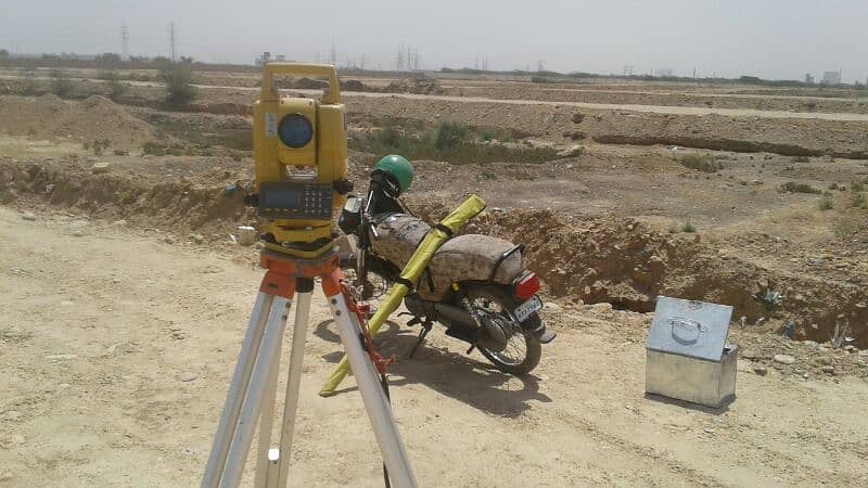 TotalStation with land survey party daily monthly bassis 03193307245 12