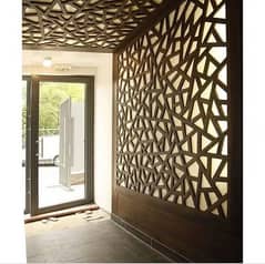 CNC Wooden Work/Wall Decor/Door Designing/3D Roof Work/Interior Decor