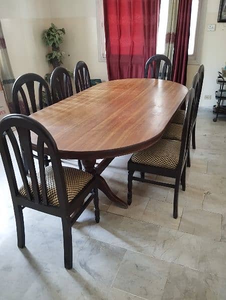 8 seater Dining Table with chairs 0