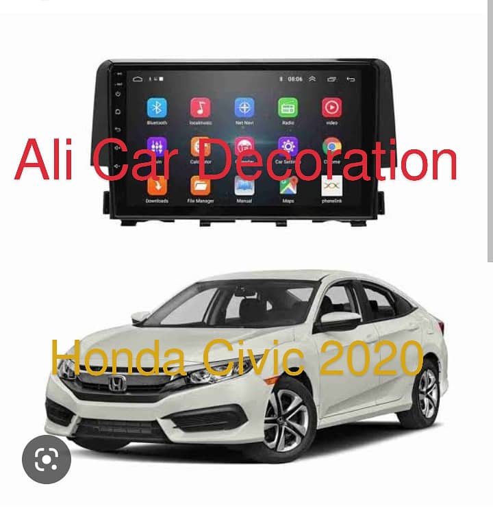 All car Android Panel at Ali car decoration. 1