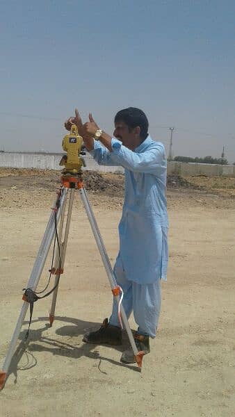 Land Surveyor With Totalstation party daily or monthly 03193307245 2