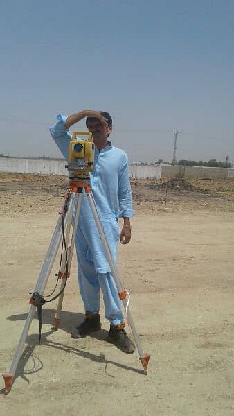 Land Surveyor With Totalstation party daily or monthly 03193307245 9