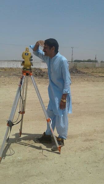Land Surveyor With Totalstation party daily or monthly 03193307245 11