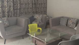 4 seater grey color sofa set, new designed bought few months ago