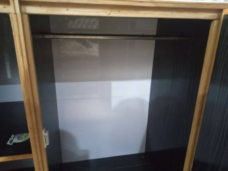 2 door black palai wood cabinet 2