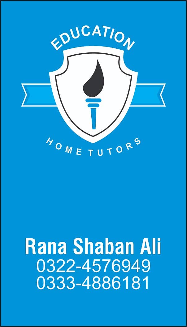 Home tutors/Tuition for Matric O/A Level FA Fsc I Com Isc BA Bs. LHR 1
