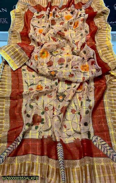 3 pcs woman's sistched lawn embroidery suit 4