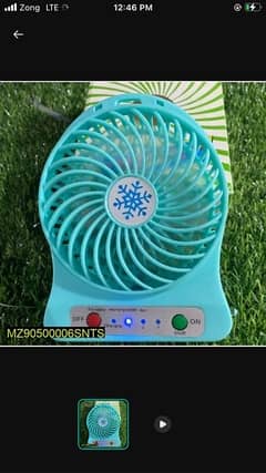 •mini portable fan rechargable
