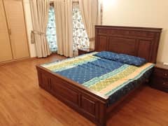 Double wooden bed, bunk bed for sale.