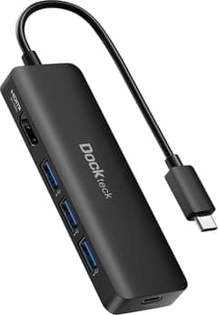 USB C Hub for MacBook Air M2, Dockteck 5 in 1 Dock USB C HDMI Adapter