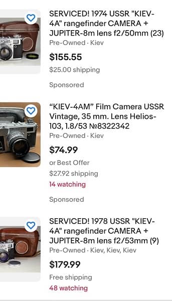 Kiev 4 vintage rangefinder camera for collectors 3