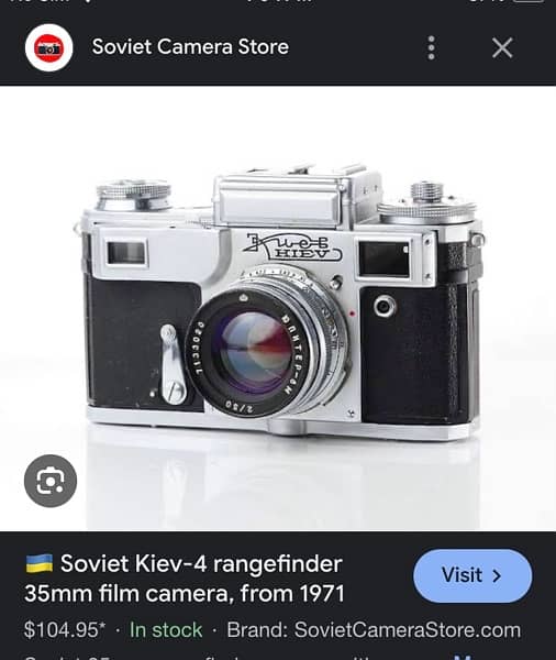Kiev 4 vintage rangefinder camera for collectors 4