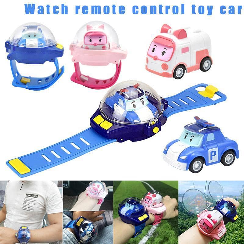 Wrist Watch Remote Control Car Toy USB Mini Cartoon Racing Car Toys Gi 0