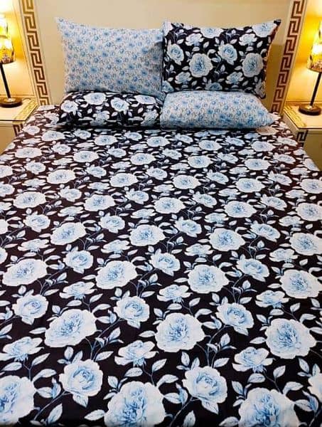 100%cotton bed sheets king size available and 2 pillow case 9