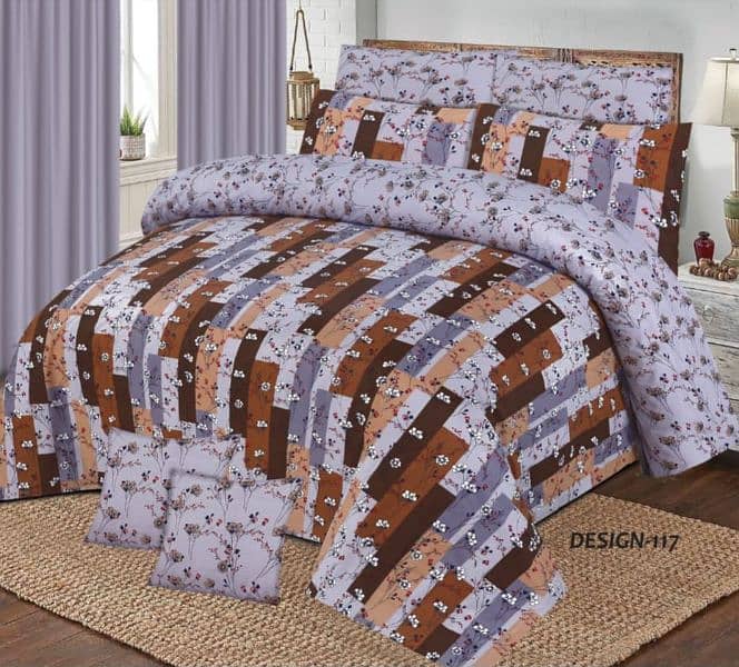 100%cotton bed sheets king size available and 2 pillow case 15