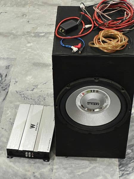 WORLDTECH AMPLIFIER 4500WATTS+Speaker+Supply Wires 0