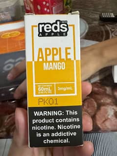 Vape flavour  nicotine 3mg