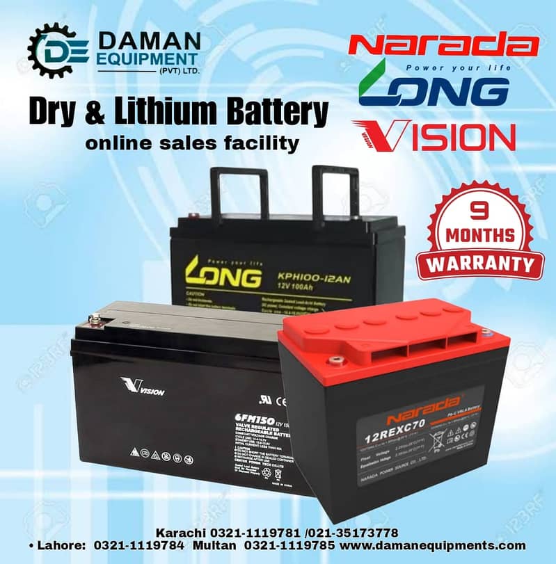Dry Battery 100ah 0