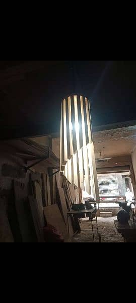 wooden lamps set 1