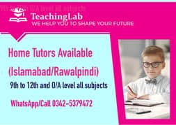TeachingLab ( Home Tutors available) Dr Fida Hussain