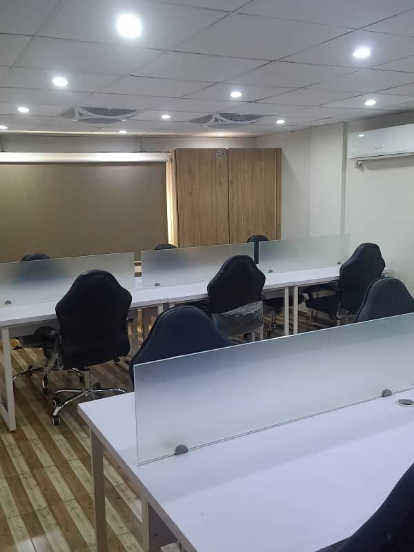 VIP LAVISH FURNISHED OFFICE FOR RENT 55 PERSON SETTING PHASE 2 EXT 24&7 TIME 5