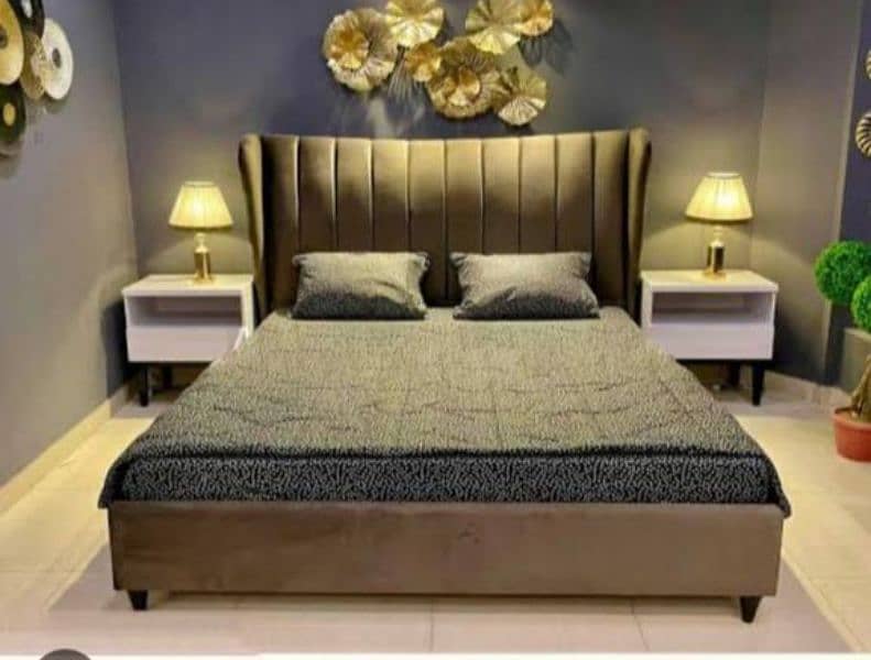Double bed / Bed set / Furniture / King size bed / Wooden bed 4