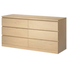 Ikea Malm Chest of 6 drawers