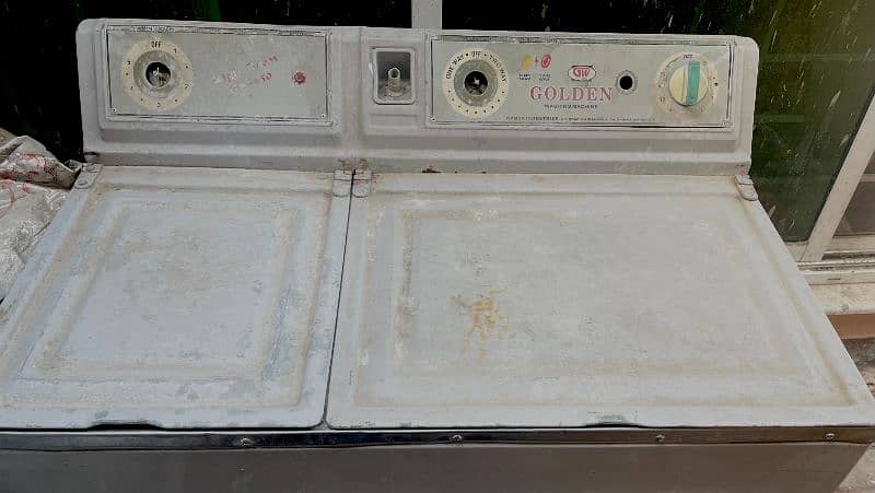 Double side washing machine pure metalic. 0