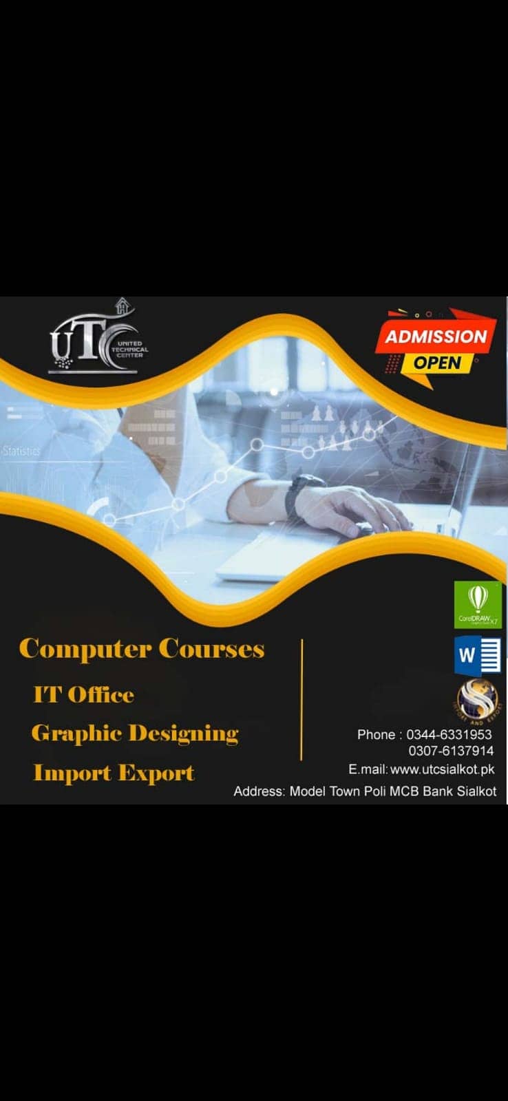 Computer Course/IT Office/Graphic Designing/Health And Safety Course 1