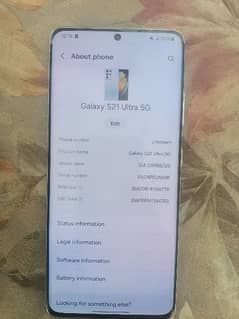 Samsung galaxy s21 Ultra 5g Dual physical sim non pta 0