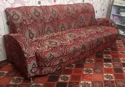 One Five seated sofa set and one showcase is for sale.