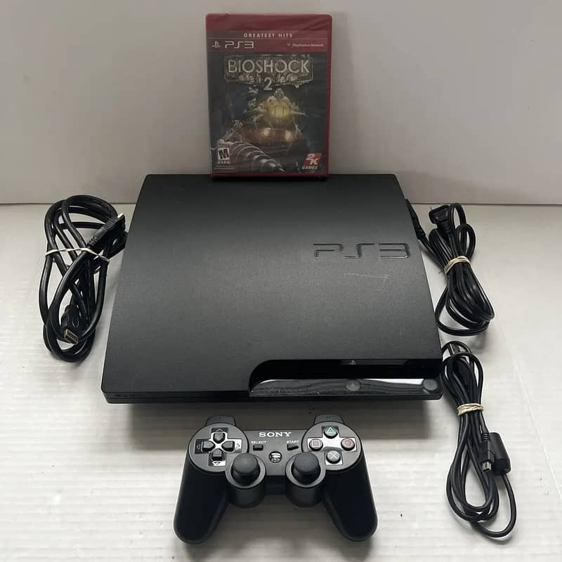 PS3 jailbreak 320GB with 15 Games Pre Installed 2 controller 0