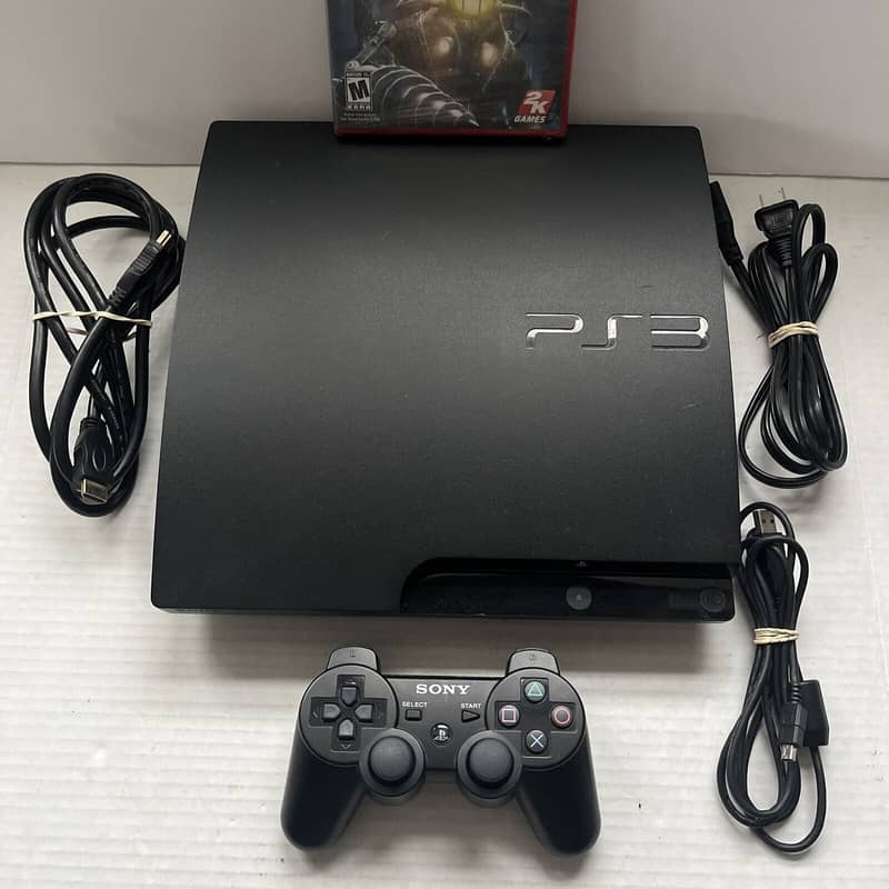 PS3 jailbreak 320GB with 15 Games Pre Installed 2 controller 1