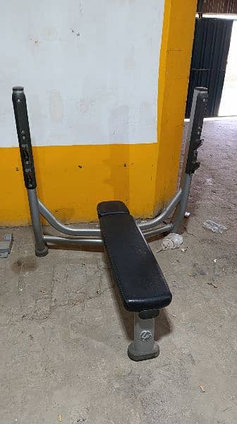 gym bench. leg press . imported life fitness Hoist USA 6