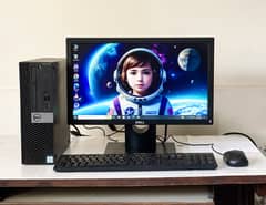 Core i3-7th gen PC + 19inch led monitor complete setup