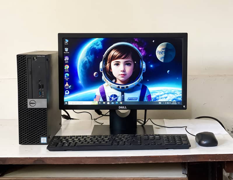 Core i3-7th gen PC + 19inch led monitor complete setup 0