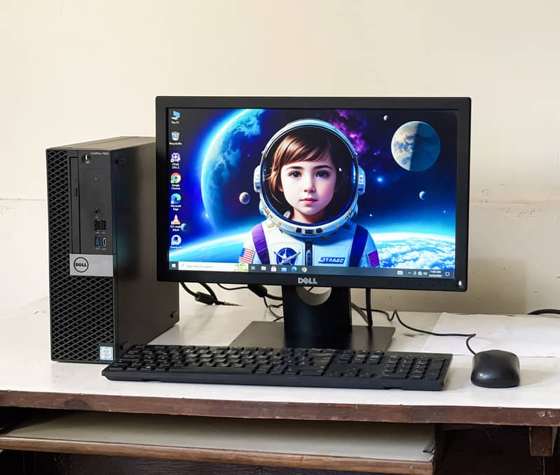 Core i3-7th gen PC + 19inch led monitor complete setup 1