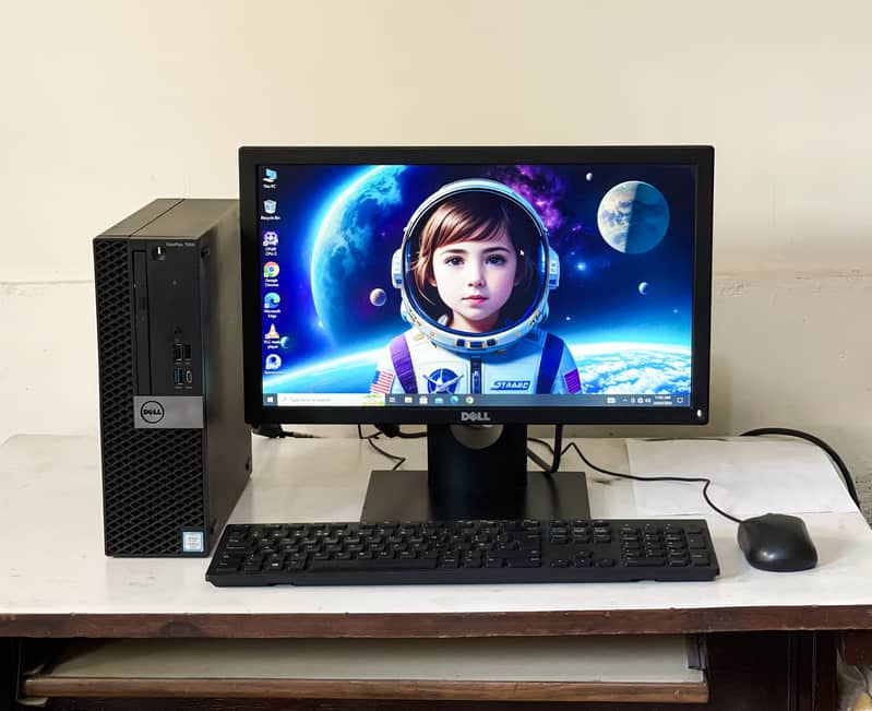 Core i3-7th gen PC + 19inch led monitor complete setup 2