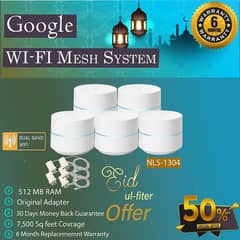 Google Mesh/WiFi/Mesh Router System/NLS-1304-25 AC1200_Pack of 5(Used)